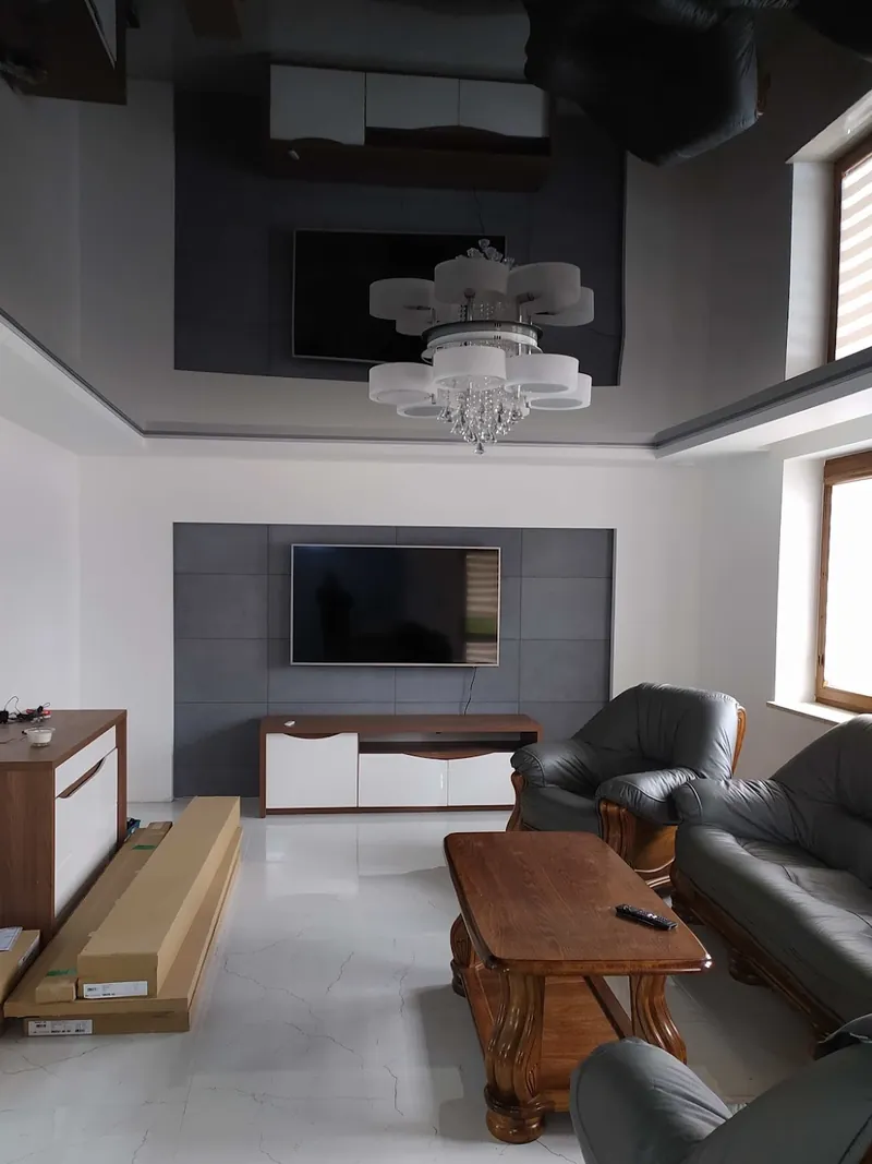 Salon ze ścianą TV